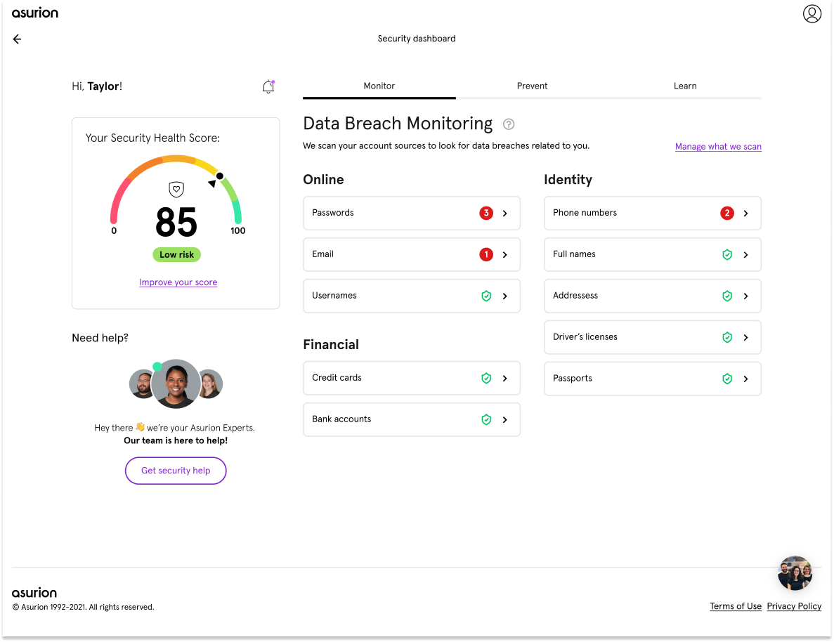 Dashboard Design